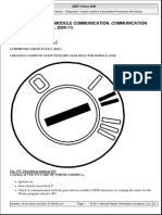 Tcm-Dd01: Control Module Communication. Communication FAULT (AW55-50/51SN 2004-11)