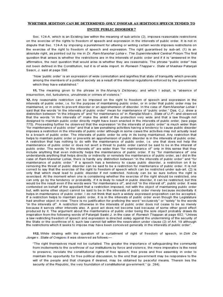 Contention No. 2 | PDF | Freedom Of Speech | Truth
