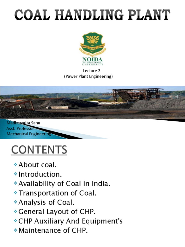 Coal Handling Plant Overview | PDF | Belt (Mechanical) | Manufactured Goods