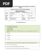 MCQ - 8085 Microprocessor - November 2020 With Answers