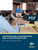 Distinguished Club Program and Club Success Plan