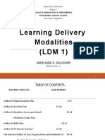 Learning Delivery Modalities (LDM 1) : Marlinda S. Saldivar
