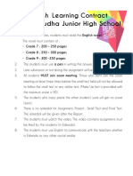 English Learning Contract Darma Yudha Junior High School