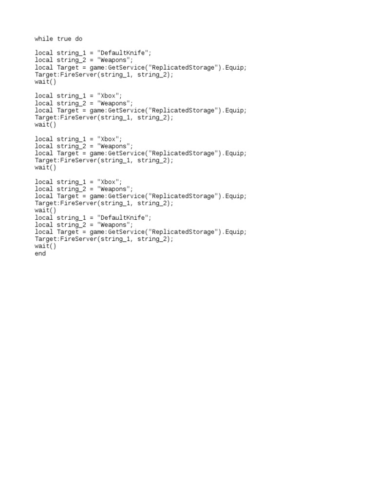 Roblox Server Crash Script | PDF | Games & Activities