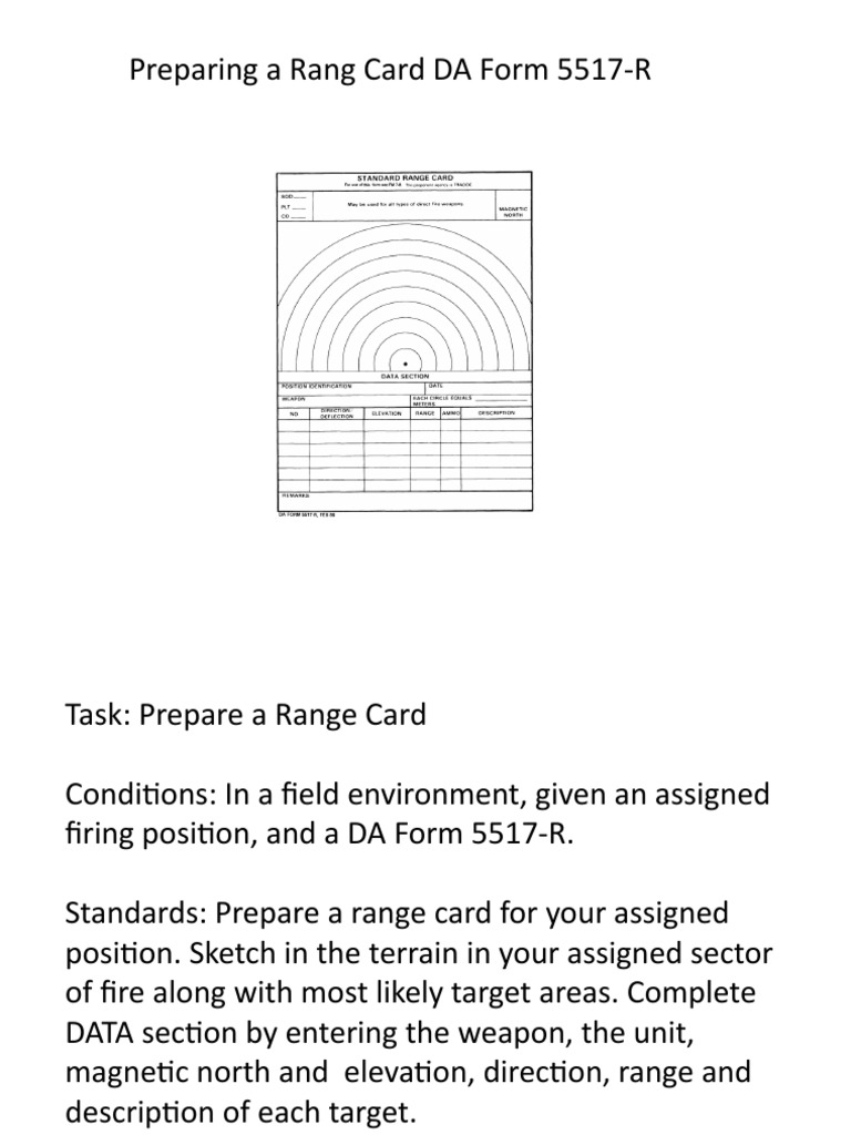 Range Card Class PDF