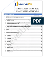 Current Affairs: Target Mains 2020 Booklet-1: Disaster Management-1