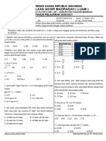 OK 0042 Matematika Format Soal, DH, BA, Skor, Pakta Integritas LUAM