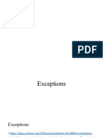 Exceptions 1