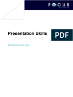 Presentation Skills: Best Practice Tips & Hints