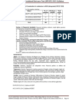 UPCET 2021: Syllabus of Examination For Admission To MCA (Integrated)