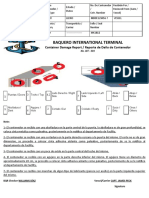 Reporte de daños de contenedor de 40 pies