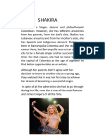 Shakira's Biography
