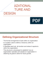 Organizational Structure and Design