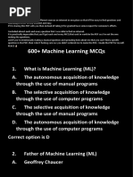 (Final) 600+ ML MCQ