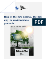 Hike Is The New Normal, The New Way To Environmental Friendly Products