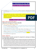 CA Inter Law Amendments May 2021