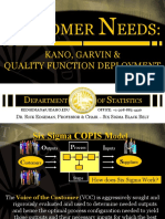 Ustomer Eeds:: Kano, Garvin & Quality Function Deployment