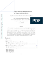 Holographic Forced Fluid Dynamics in Non-Relativistic Limit