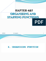 Chapter - 4 & 5 Organizing and Staffing