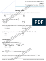 Grade 8 American Mathematics Olympiad: Choose Correct Answer(s) From The Given Choices