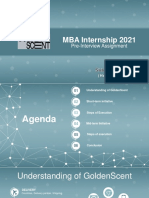 MBA Internship 2021: Pre-Interview Assignment