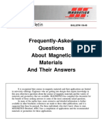 Frequently-Asked Questions About Magnetic Materials and Their Answers