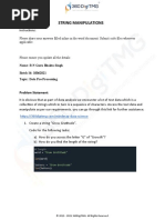 String Manipulation Problem Statement