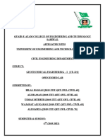 Quaid-e-Azam College Lab Report on Geotechnical Engineering Tests (39