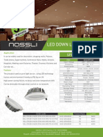 Led Down Light Crx28-5: Specifications