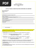 AEDR Annual Work Accident-Illness Exposure Data Report | PDF ...