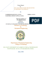 Submitted: Bachelor of Technology in Mechanical Engineering