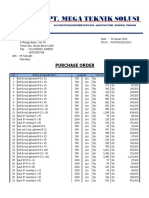 Purchase Order: NO Total Price Quantity Article & Spesification Unit Price