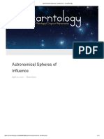 Astronomical Spheres of Influence - How Planets Influence Consciousness