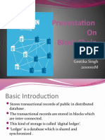 Blockchain Presentation on Basic Introduction, White Paper Overview and Applications