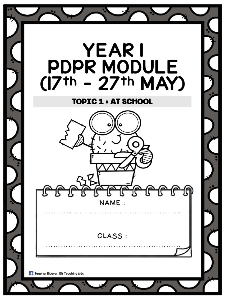 Module PDPR Year 1 Topic 1 | PDF | Pencil | Graphite