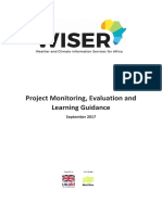 Project Monitoring, Evaluation and Learning Guidance WISER 2017
