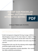 Konsep Dan Pemodelan Arima (Autoregressive Integrated Moving Average)