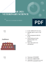 Target Icar 2021: Veterinary Science: BY: AIR 3,4,6,7,10 of ICAR 2020 VETSCI