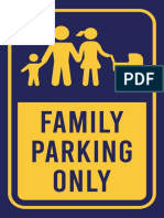 Family Parking 40X60 CM