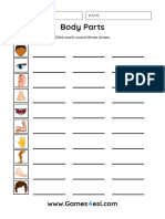 Body Parts Worksheet 5