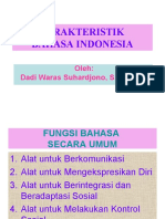 Karakteristik Bahasa Indonesia