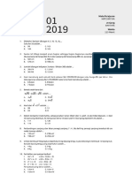 Soal Try Out UN Mat SMP 2020