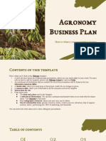 Agronomy Business Plan: Here Is Where Your Presentation Begins