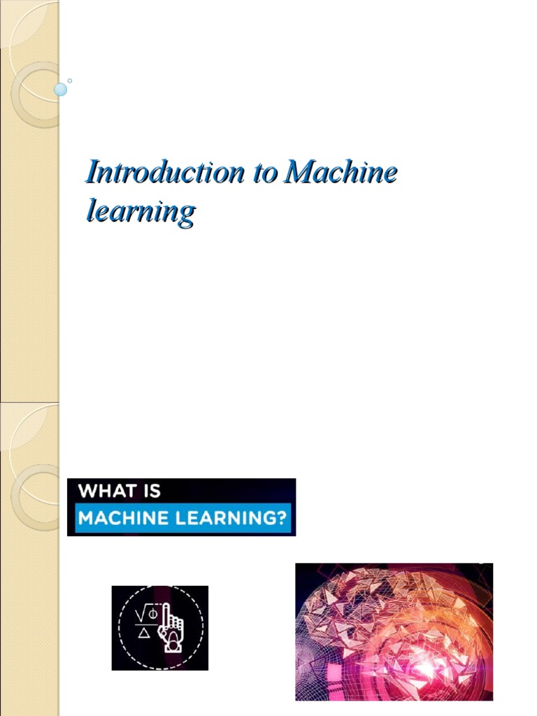 Introduction To Machine Learning | PDF | Computers | Technology ...
