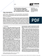 Miniaturised Tri-Band Rhombus-Shaped Metamaterial-Inspired Antenna With Gain Enhancement Using Complementary Closed Ring Resonators