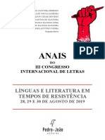 Livro - Anais - III CONIL - UFMA-Bacabal 2019 (Faço Parte Dele)