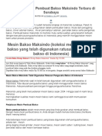 Jual Paket Mesin Pembuat Bakso Maksindo Terbaru Di Surabaya