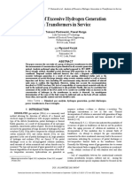 Analysis of Excessive Hydrogen Generation in Transformers in Service