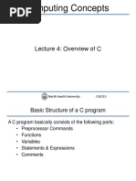 CSE115 Lec04 OverviewOfC