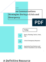Capacity Building - Effective Communication Strategies During A Crisis